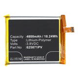 Batteries N Accessories BNA-WB-P19660 Cell Phone Battery - Li-Pol, 3.8V, 4800mAh, Ultra High Capacity - Replacement for Bea-fon 625871PV Battery