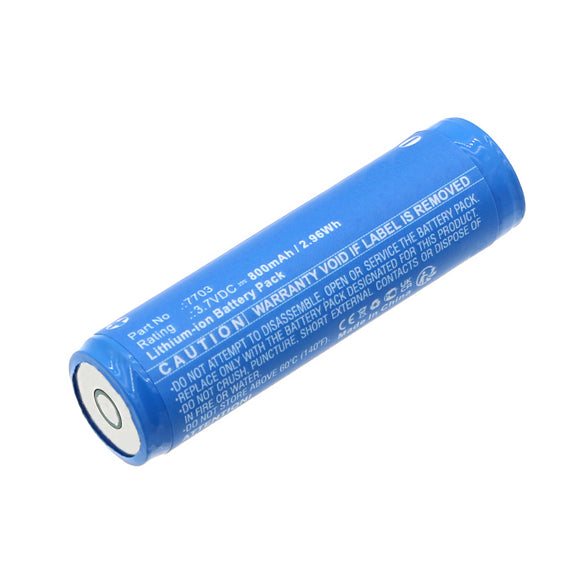 Batteries N Accessories BNA-WB-L19890 Flashlight Battery - Li-ion, 3.7V, 800mAh, Ultra High Capacity - Replacement for Ledlenser 7703 Battery