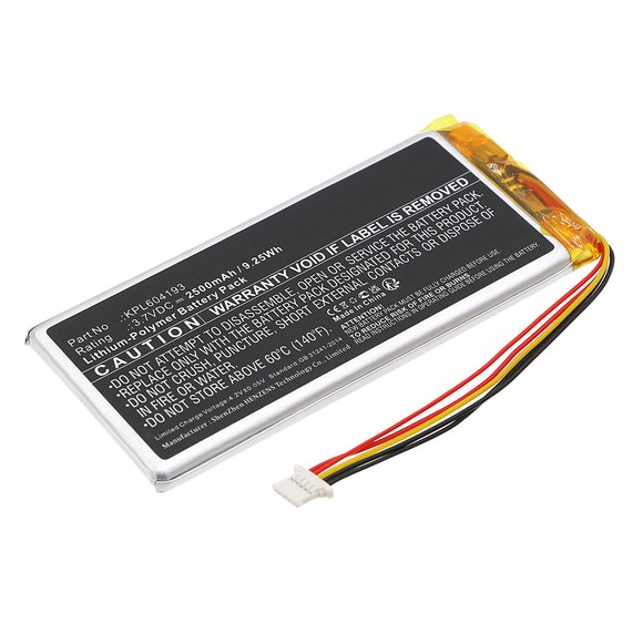 Batteries N Accessories BNA-WB-P19543 Diagnostic Scanner Battery - Li-Pol, 3.7V, 2500mAh, Ultra High Capacity - Replacement for XTOOL KPL604193 Battery