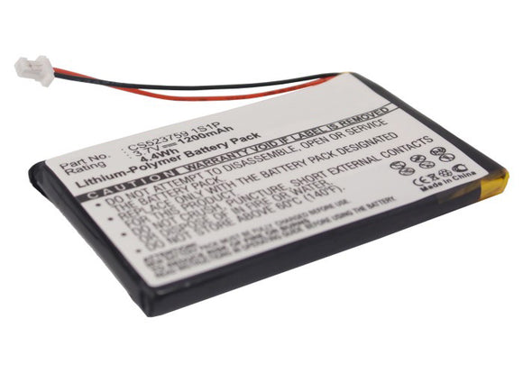 Batteries N Accessories BNA-WB-P7347 Remote Control Battery - Li-Pol, 3.7V, 1200 mAh, Ultra High Capacity Battery - Replacement for Nevo CS5037591S1P Battery