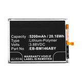 Batteries N Accessories BNA-WB-P19864 Cell Phone Battery - Li-Pol, 3.88V, 5200mAh, Ultra High Capacity - Replacement for Samsung EB-BM146ABY Battery