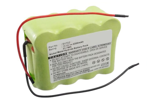 Batteries N Accessories BNA-WB-H6727 Vacuum Cleaner Battery - Ni-MH, 14.4V, 2200 mAh, Ultra High Capacity - Replacement for Bosch D-SC-P Battery