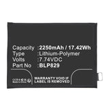 Batteries N Accessories BNA-WB-P18752 Cell Phone Battery - Li-Pol, 7.74V, 2250mAh, Ultra High Capacity - Replacement for Oneplus BLP829 Battery