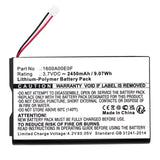 Batteries N Accessories BNA-WB-P20136 Equipment Battery - Li-Pol, 3.7V, 2450mAh, Ultra High Capacity - Replacement for Bosch 1600A00E0F Battery