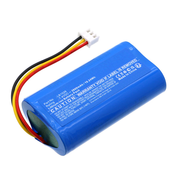 Batteries N Accessories BNA-WB-L20276 Remote Control Battery - Li-ion, 7.4V, 2600mAh, Ultra High Capacity - Replacement for FrSky LB1026 Battery