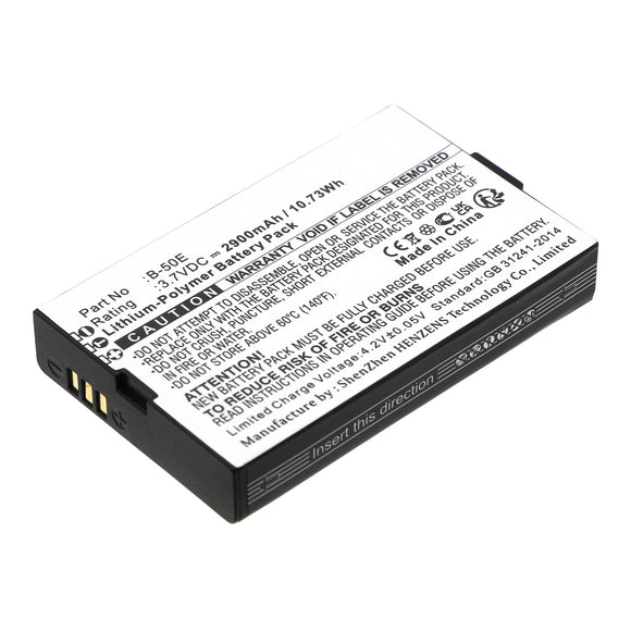 Batteries N Accessories BNA-WB-P19164 2-Way Radio Battery - Li-Pol, 3.7V, 2900mAh, Ultra High Capacity - Replacement for Inrico B-50E Battery