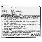 Batteries N Accessories BNA-WB-L11151 VoIP Phone Battery - Li-ion, 3.7V, 900mAh, Ultra High Capacity - Replacement for AMOI MD-2 Battery