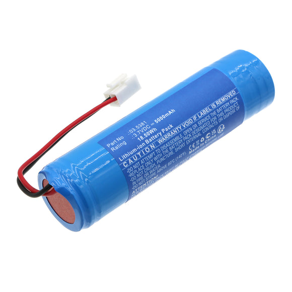 Batteries N Accessories BNA-WB-L19223 Flashlight Battery - Li-ion, 3.7V, 5000mAh, Ultra High Capacity - Replacement for SCANGRIP 03.5381 Battery
