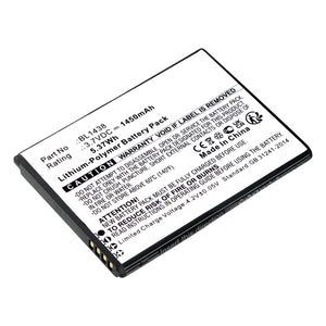 Batteries N Accessories BNA-WB-P19663 Cell Phone Battery - Li-Pol, 3.7V, 1450mAh, Ultra High Capacity - Replacement for R3Di BL1438 Battery