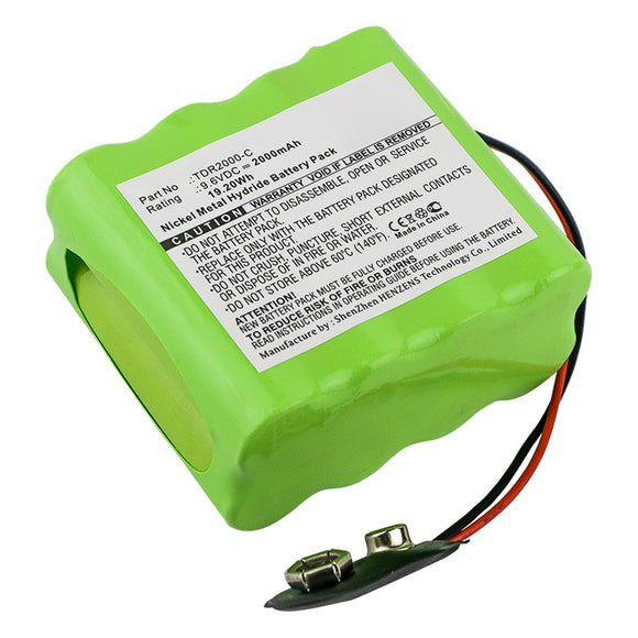 Batteries N Accessories BNA-WB-H16735 Time Clock Battery - Ni-MH, 9.6V, 2000mAh, Ultra High Capacity - Replacement for Megger TDR2000-C Battery