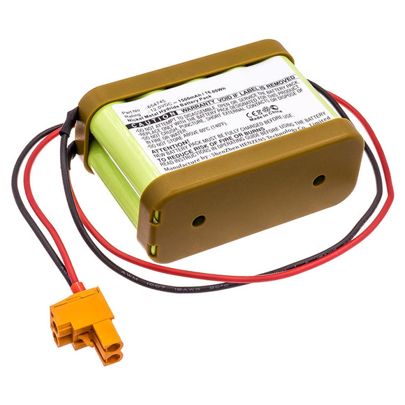 Batteries N Accessories BNA-WB-H10246 Door Lock Battery - Ni-MH, 12V, 1500mAh, Ultra High Capacity - Replacement for Besam 654745 Battery