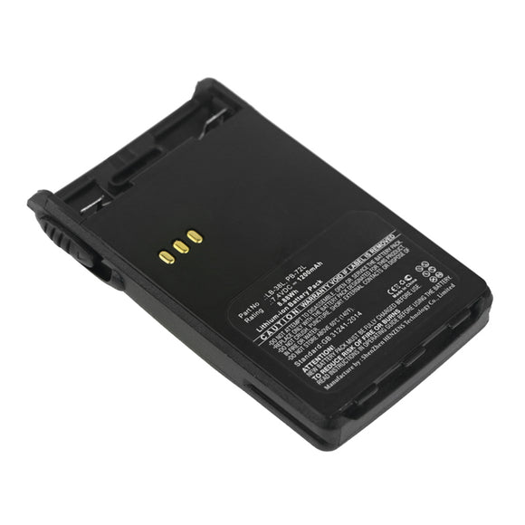 Batteries N Accessories BNA-WB-L14355 2-Way Radio Battery - Li-ion, 7.4V, 1200mAh, Ultra High Capacity - Replacement for HUNTEC LB-38L Battery