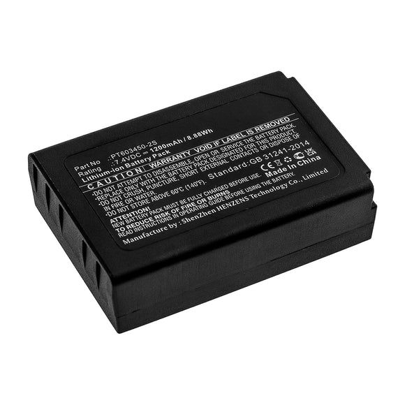 Batteries N Accessories BNA-WB-L15737 Equipment Battery - Li-ion, 7.4V, 1200mAh, Ultra High Capacity - Replacement for CEM PT603450-2S Battery