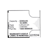 Batteries N Accessories BNA-WB-L19851 Barcode Scanner Battery - Li-ion, 3.85V, 4250mAh, Ultra High Capacity - Replacement for Unitech 1400-900063G Battery