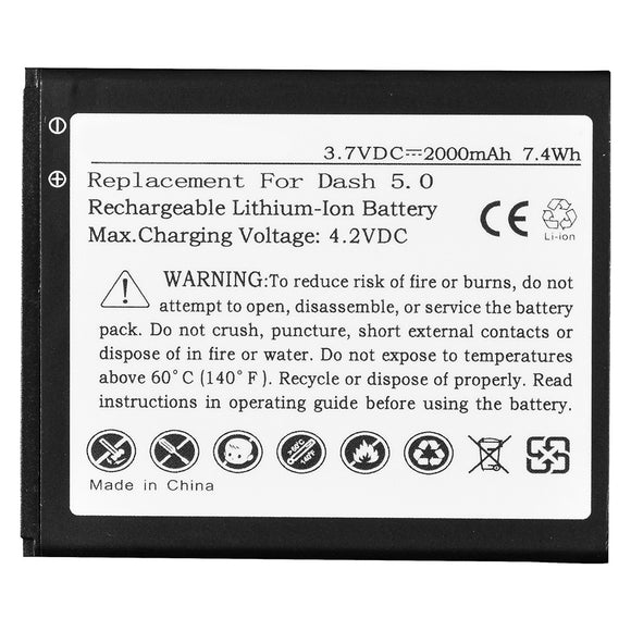 Batteries N Accessories BNA-WB-L627 Cell Phone Battery - li-ion, 3.7V, 2000 mAh, Ultra High Capacity Battery - Replacement for Blu C726004200T Battery