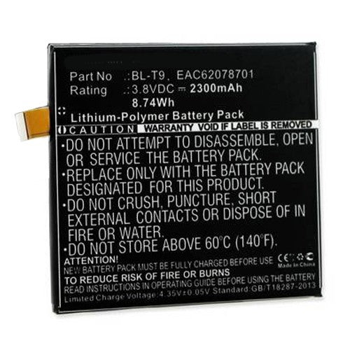 Batteries N Accessories BNA-WB-BLP-1385-2.3 Cell Phone Battery - Li-Pol, 3.8V, 2300 mAh, Ultra High Capacity Battery - Replacement for LG BL-T9 Battery