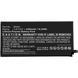Batteries N Accessories BNA-WB-P17554 Tablet Battery - Li-Pol, 3.87V, 4200mAh, Ultra High Capacity - Replacement for Xiaomi BN4D Battery