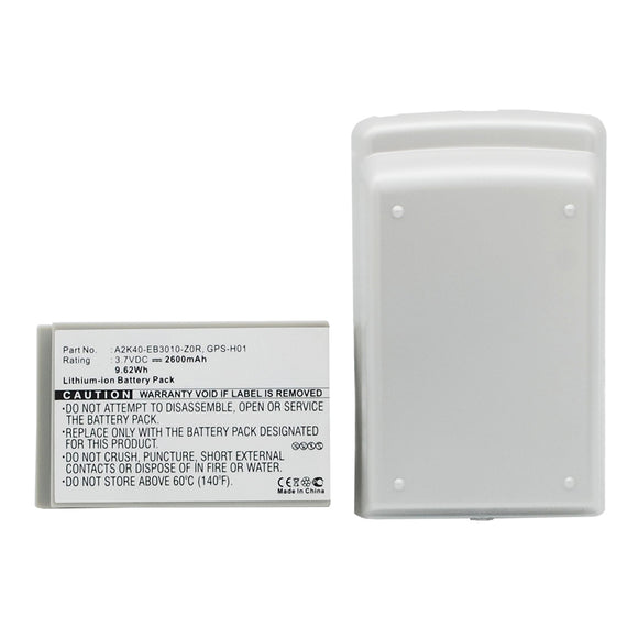 Batteries N Accessories BNA-WB-L15570 Cell Phone Battery - Li-ion, 3.7V, 2600mAh, Ultra High Capacity - Replacement for Gigabyte GPS-H01 Battery