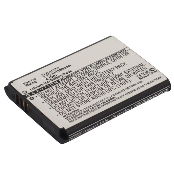 Batteries N Accessories BNA-WB-L9146 Digital Camera Battery - Li-ion, 3.7V, 1100mAh, Ultra High Capacity - Replacement for Samsung SLB-1137D Battery