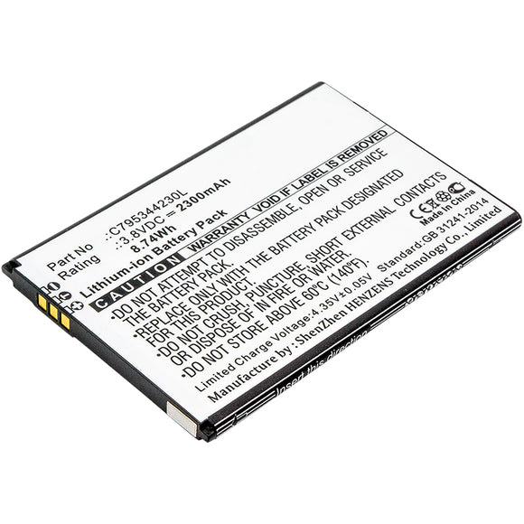 Batteries N Accessories BNA-WB-L8242 Cell Phone Battery - Li-ion, 3.8V, 2300mAh, Ultra High Capacity Battery - Replacement for Blu C795344230L Battery