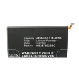 Batteries N Accessories BNA-WB-P16293 Tablet Battery - Li-Pol, 3.8V, 4850mAh, Ultra High Capacity - Replacement for Huawei HB3873E2EBC Battery