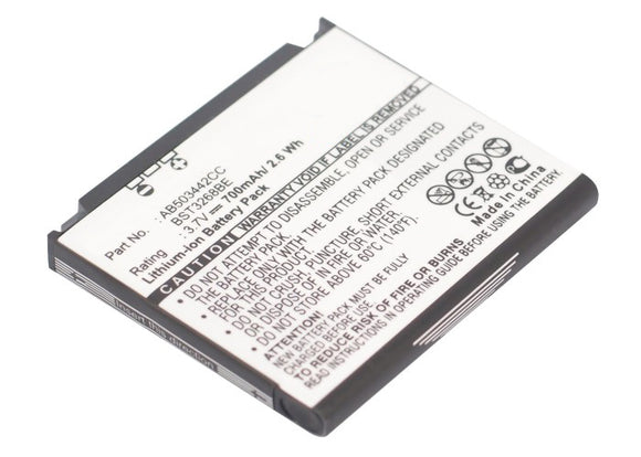 Batteries N Accessories BNA-WB-L3597 Cell Phone Battery - Li-Ion, 3.7V, 700 mAh, Ultra High Capacity Battery - Replacement for Samsung AB503442AE Battery