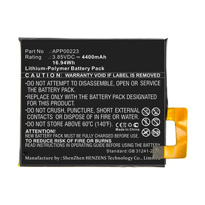 Batteries N Accessories BNA-WB-P10035 Cell Phone Battery - Li-Pol, 3.85V, 4400mAh, Ultra High Capacity - Replacement for CAT APP00223 Battery