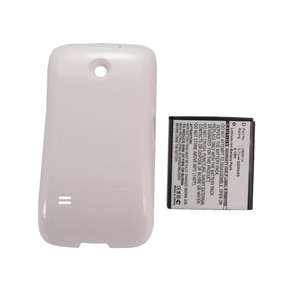 Batteries N Accessories BNA-WB-L12000 Cell Phone Battery - Li-ion, 3.7V, 2200mAh, Ultra High Capacity - Replacement for Huawei HB5K1H Battery