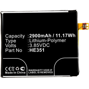 Batteries N Accessories BNA-WB-P8370 Cell Phone Battery - Li-Pol, 3.85V, 2900mAh, Ultra High Capacity Battery - Replacement for Nokia HE351 Battery