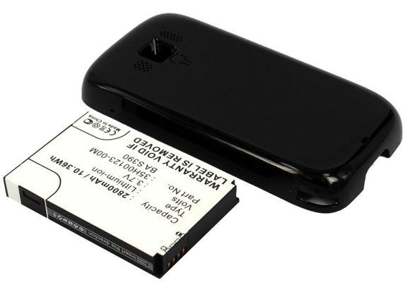 Batteries N Accessories BNA-WB-L3809 Cell Phone Battery - Li-ion, 3.7, 2800mAh, Ultra High Capacity Battery - Replacement for HTC 35H00123-00M, BA S390, RHOD160 Battery