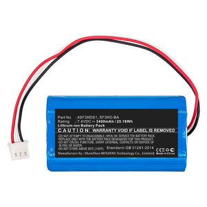 Batteries N Accessories BNA-WB-L10281 Equipment Battery - Li-ion, 7.4V, 3400mAh, Ultra High Capacity - Replacement for ALPSAT SF3HD-BA Battery