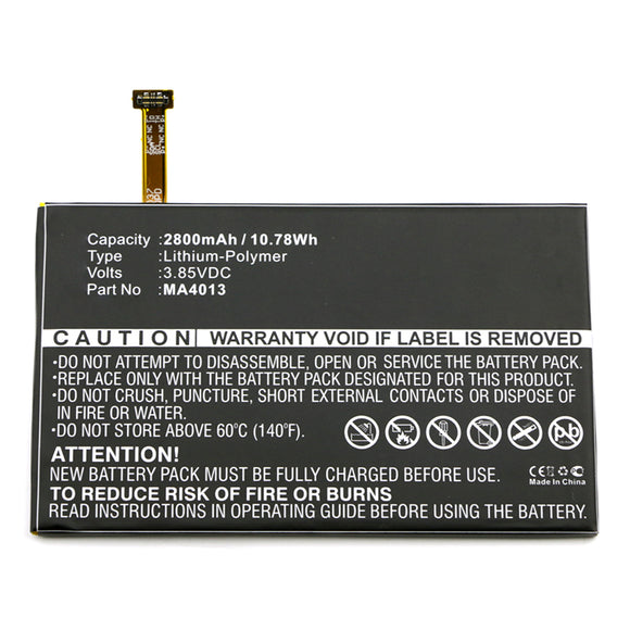 Batteries N Accessories BNA-WB-P14502 Cell Phone Battery - Li-Pol, 3.85V, 2800mAh, Ultra High Capacity - Replacement for MEITU MB1503 Battery