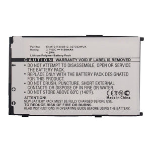 Batteries N Accessories BNA-WB-P16425 Cell Phone Battery - Li-Pol, 3.7V, 1150mAh, Ultra High Capacity - Replacement for Mitac E4MT211303B12 Battery