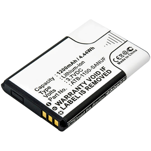Batteries N Accessories BNA-WB-L7341 Remote Control Battery - Li-Ion, 3.7V, 1200 mAh, Ultra High Capacity Battery - Replacement for LeTV 41-500012-13 Battery