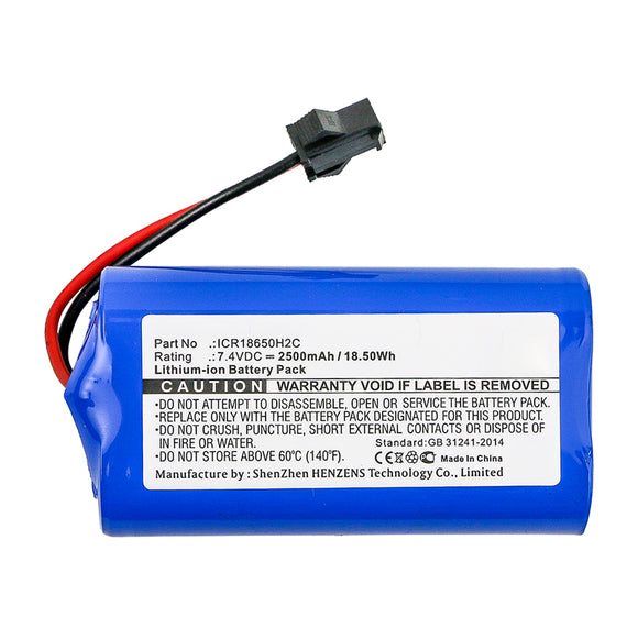 Batteries N Accessories BNA-WB-L15054 Kitchenware Battery - Li-ion, 7.4V, 2500mAh, Ultra High Capacity - Replacement for PEUGEOT ICR18650H2C Battery