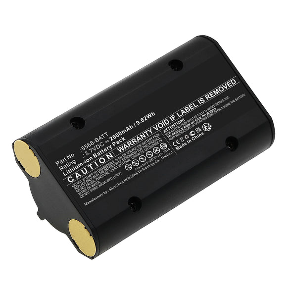 Batteries N Accessories BNA-WB-L17642 Flashlight Battery - Li-ion, 3.7V, 2600mAh, Ultra High Capacity - Replacement for Nightstick 5568-BATT Battery
