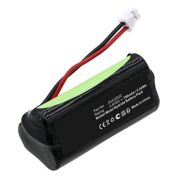 Batteries N Accessories BNA-WB-H18721 Alarm System Battery - Ni-MH, 3.6V, 700mAh, Ultra High Capacity - Replacement for Honeywell 290180 Battery