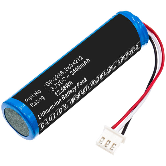 Batteries N Accessories BNA-WB-L11219 Equipment Battery - Li-ion, 3.7V, 3400mAh, Ultra High Capacity - Replacement for EXFO GP-2268 Battery