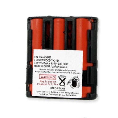 Batteries N Accessories BNA-WB-BNH-KNB27 2-Way Radio Battery - Ni-MH, 3.6V, 1500 mAh, Ultra High Capacity Battery - Replacement for Kenwood KNB27 Battery