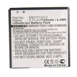 Batteries N Accessories BNA-WB-L13078 Cell Phone Battery - Li-ion, 3.7V, 1750mAh, Ultra High Capacity - Replacement for Samsung EB575152YZ Battery