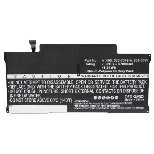Batteries N Accessories BNA-WB-P4515 Laptops Battery - Li-Pol, 7.3V, 6700 mAh, Ultra High Capacity Battery - Replacement for Apple 020-7379-A Battery