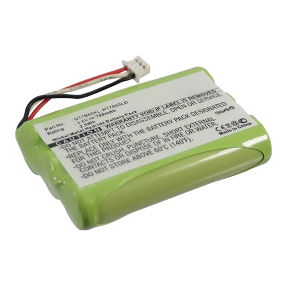Batteries N Accessories BNA-WB-H16540 Cordless Phone Battery - Ni-MH, 3.6V, 700mAh, Ultra High Capacity - Replacement for NORTEL NT7B65KL Battery
