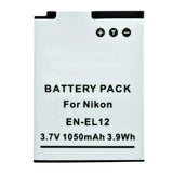 Batteries N Accessories BNA-WB-L9015 Digital Camera Battery - Li-ion, 3.7V, 1050mAh, Ultra High Capacity - Replacement for Nikon EN-EL12 Battery