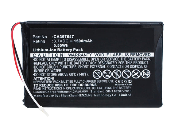 Batteries N Accessories BNA-WB-P14966 E Book E Reader Battery - Li-Pol, 3.7V, 1500mAh, Ultra High Capacity - Replacement for Pandigital CA397647 Battery