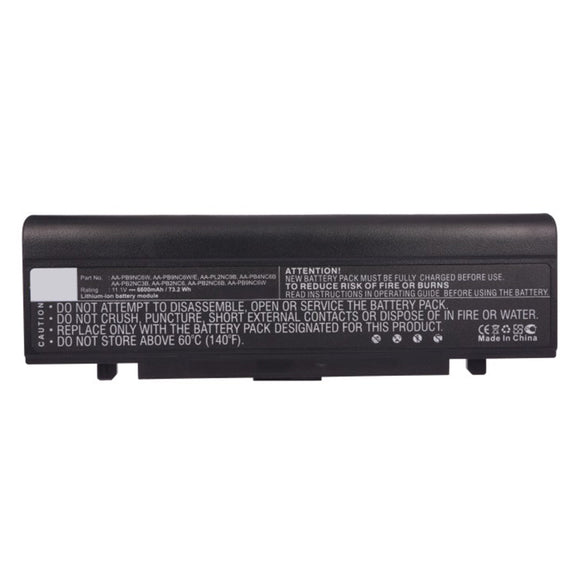 Batteries N Accessories BNA-WB-L13497 Laptop Battery - Li-ion, 11.1V, 6600mAh, Ultra High Capacity - Replacement for Samsung AA-PB2NC3B Battery