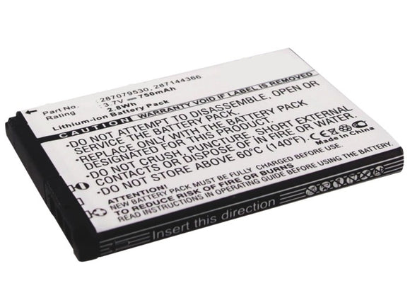 Batteries N Accessories BNA-WB-L8362 Cell Phone Battery - Li-ion, 3.7V, 750mAh, Ultra High Capacity Battery - Replacement for Sagem 194/07 SN4, 252636053, 252785306, SA1A-SN2 Battery