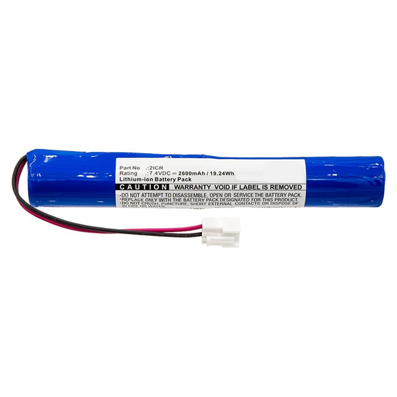 Batteries N Accessories BNA-WB-L10764 LED Light Battery - Li-ion, 7.4V, 2600mAh, Ultra High Capacity - Replacement for Bayco 2ICR Battery