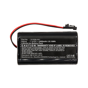 Batteries N Accessories BNA-WB-L15739 Equipment Battery - Li-ion, 7.4V, 3400mAh, Ultra High Capacity - Replacement for ComSonics 101606-001 Battery