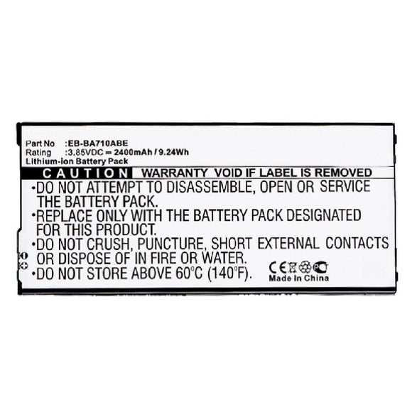 Batteries N Accessories BNA-WB-L3590 Cell Phone Battery - Li-Ion, 3.85V, 2400 mAh, Ultra High Capacity Battery - Replacement for Samsung EB-BA710ABE Battery