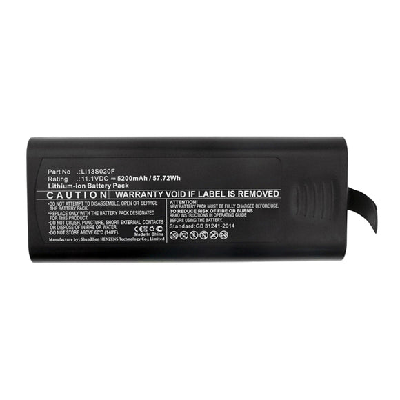 Batteries N Accessories BNA-WB-L14264 Medical Battery - Li-ion, 11.1V, 5200mAh, Ultra High Capacity - Replacement for Zondan LI13S020F Battery